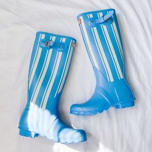 Hunter original striped tall boot